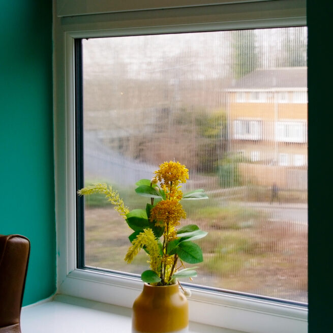 Fluted Glass Window Film Surface Designs