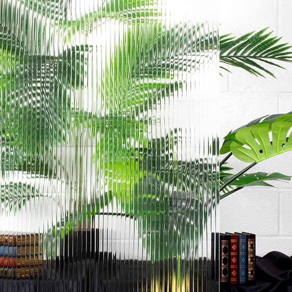 Fluted Glass Window Film Surface Designs