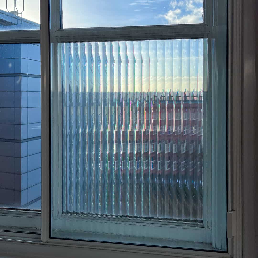 Reeded Glass 1" Window Film Surface Designs
