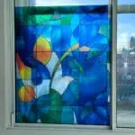 Stained Glass Doves Window Film