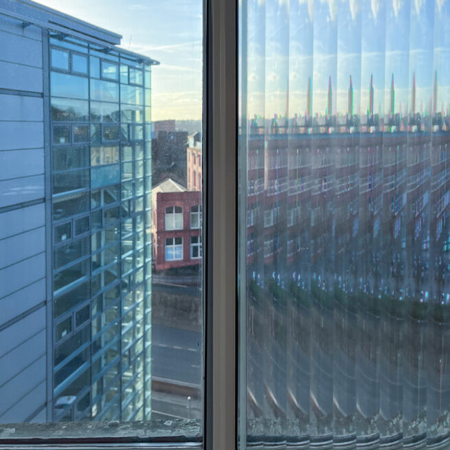 Reeded Glass 1" Window Film Surface Designs