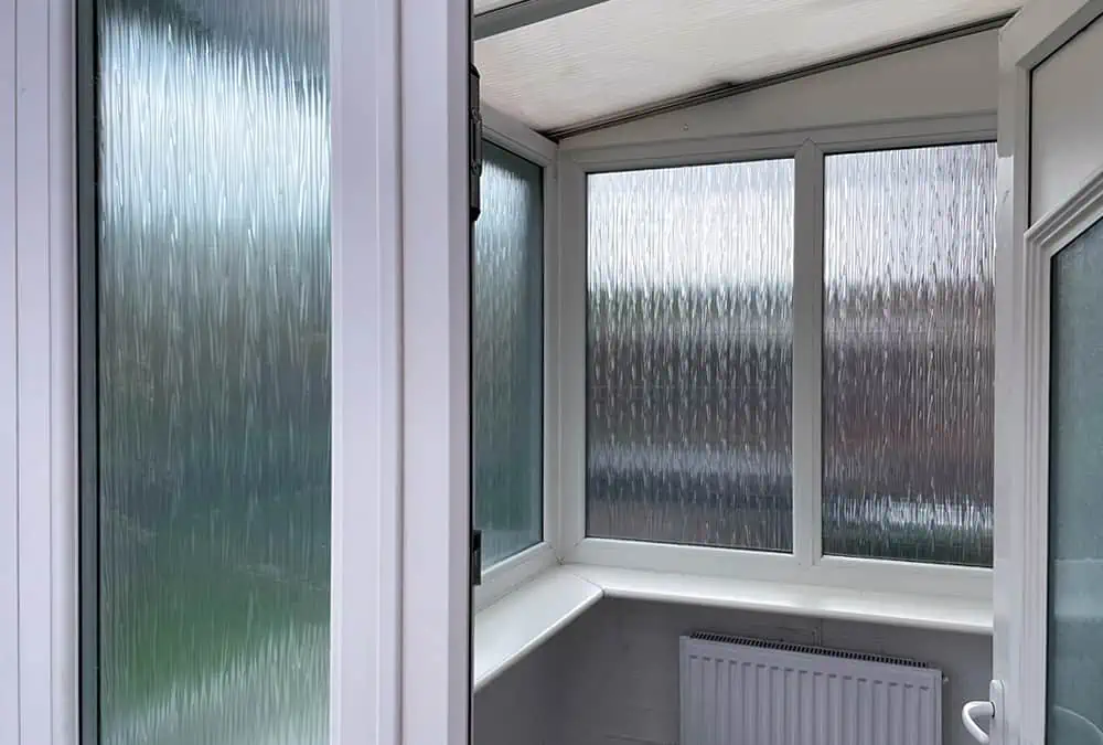 Solitude window film added to conservatory glazing