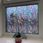 SAMPLE: Stained Glass Feathers Window Film